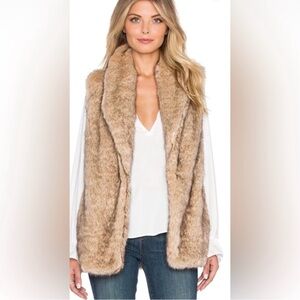 New Sanctuary Faux Fur Vest Size S